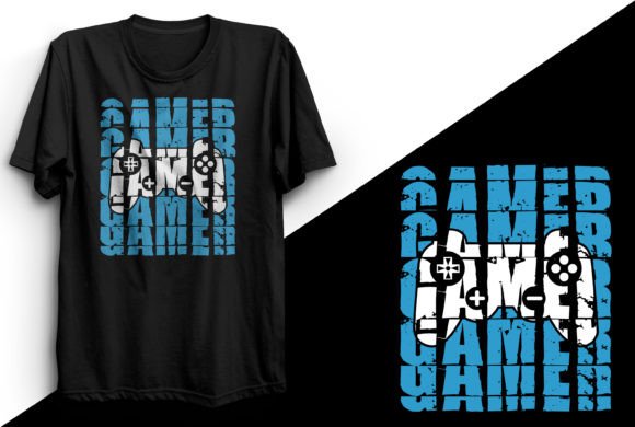 Download Gamer T-shirt Design for Game Lover - Premium Resources