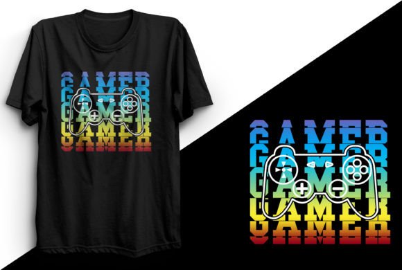 Download Gamer T-shirt Design for Game Lover - Premium Resources